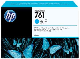 HP ORIGINAL - HP 761 / CM994A Cyan (400 ml) Cartouche de marque