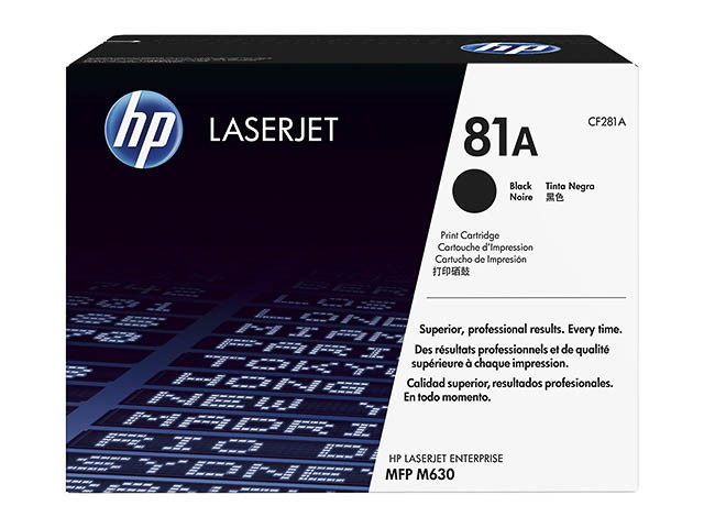 HP (ORIGINAL) - HP 81A Noir Cartouche de toner originale CF281A