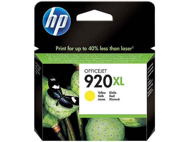 HP (ORIGINAL) - HP 920XL Jaune Cartouche d'encre originale CD974AE