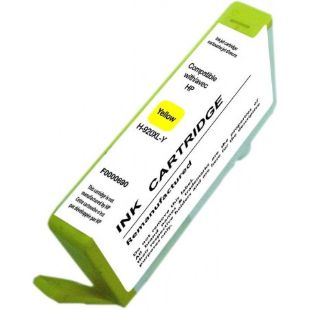 HP (COMPATIBLE PREMIUM) - HP 920XL Jaune Cartouche d'encre remanufacturée CD974AE Qualité Premium