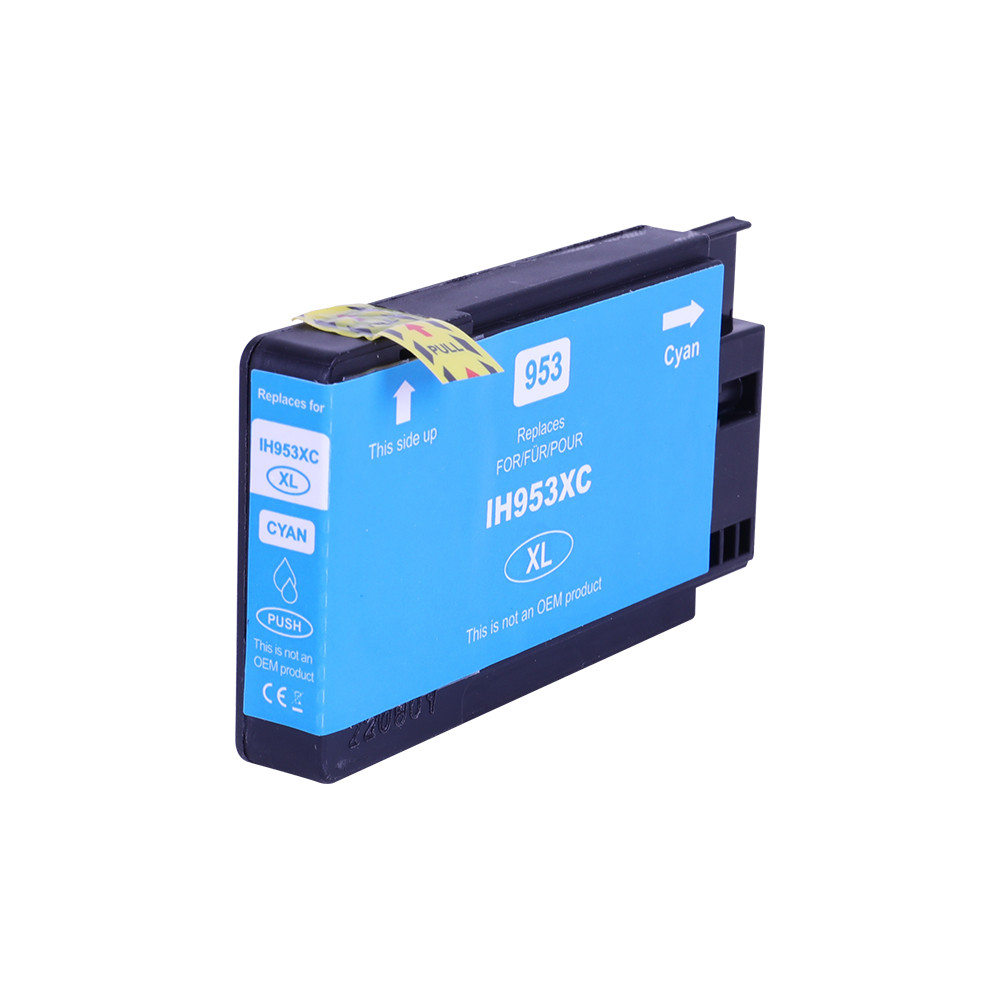 HP (COMPATIBLE PREMIUM) - HP 953XL Cyan Cartouche d'encre remanufacturée F6U16AE Qualité Premium