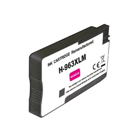HP (COMPATIBLE PREMIUM) - HP 963XL Magenta Cartouche d'encre remanufacturée 3JA28AE Qualité Premium