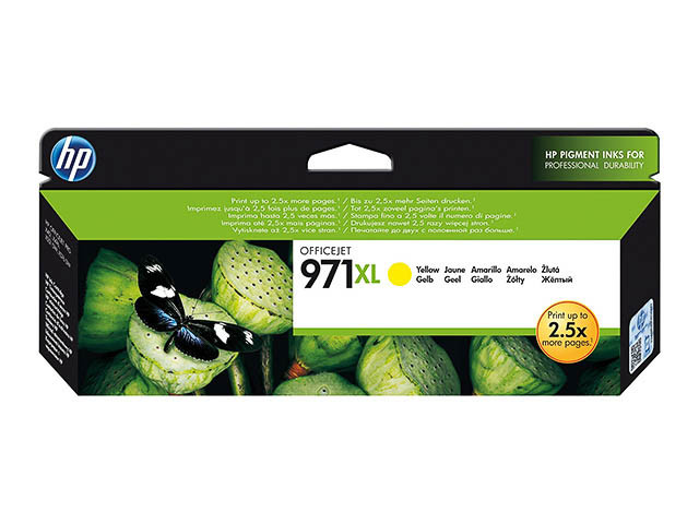 HP (ORIGINAL) - HP 971XL Jaune Cartouche d'encre originale CN628AE