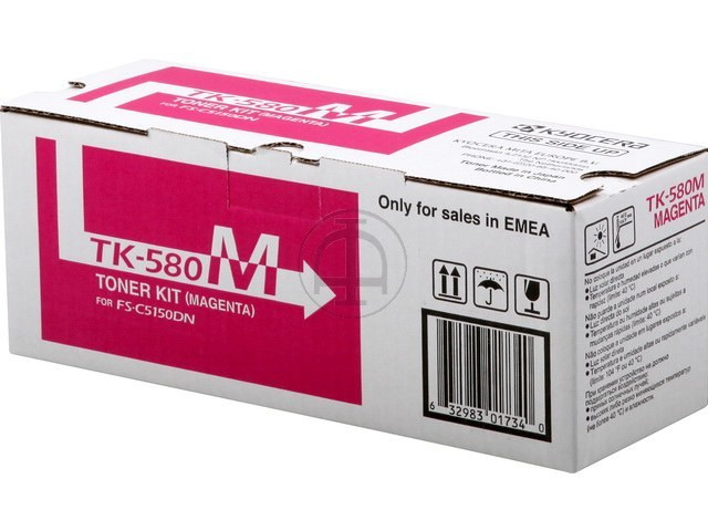 KYOCERA (ORIGINAL) - Kyocera TK580M Magenta Cartouche de toner originale 1T02KTBNL0