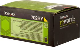LEXMARK (ORIGINAL) - Lexmark 702HY / 70C2HY0 Jaune (3000 pages) Toner de marque