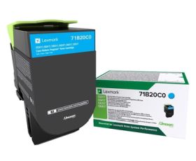 LEXMARK ORIGINAL - Lexmark 71B20C0 Cyan (2300 pages) Cartouche de toner