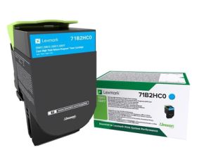 LEXMARK ORIGINAL - Lexmark 71B2HC0 Cyan (3500 pages) Cartouche de toner 