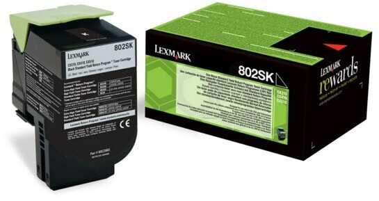 LEXMARK (ORIGINAL) - LEXMARK 802SK TONER ORIGINAL 80C2SK0 NOIR