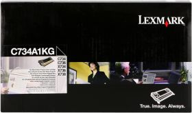 LEXMARK ORIGINAL - Lexmark C734A1KG Noir (8000 pages) Toner de marque