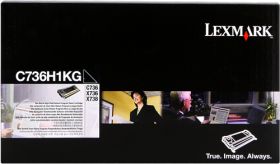 LEXMARK ORIGINAL - Lexmark C736H1KG Noir (12000 pages) Toner de marque