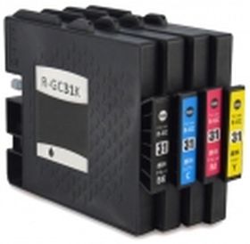 COMPATIBLE RICOH - GC-31 Pack de 4 Cartouches de gel remanufacturées Ricoh