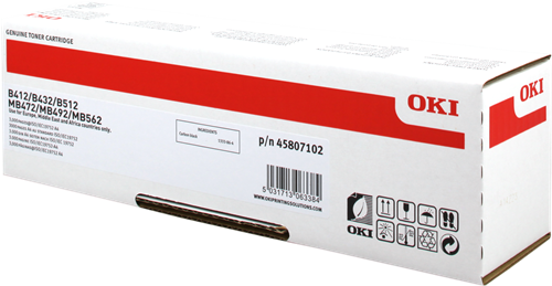 OKI ORIGINAL - OKI 45807102 Noir (3000 pages) Toner de marque