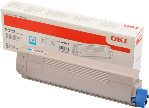 OKI ORIGINAL - OKI 46443103 Cyan (10000 pages) Toner de marque