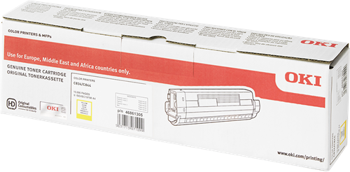 OKI ORIGINAL - OKI 46861305 Jaune (10000 pages) Toner de marque