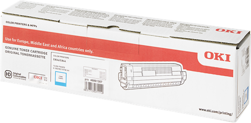 OKI (ORIGINAL) - OKI 46861307 Cyan (10000 pages) Toner de marque