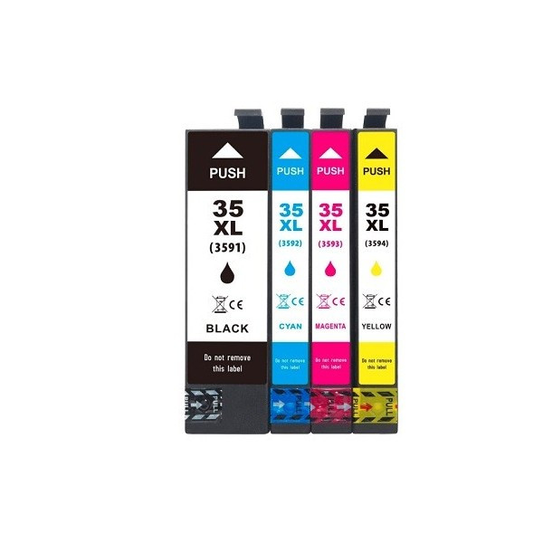 EPSON (COMPATIBLE) - Epson T3596 Pack de 4 cartouches d'encre génériques C13T35964010