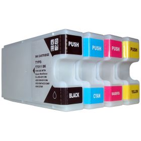 EPSON (COMPATIBLE) - Epson T701 Pack de 4 cartouches génériques T7011 - T7012 - T7013 - T7014