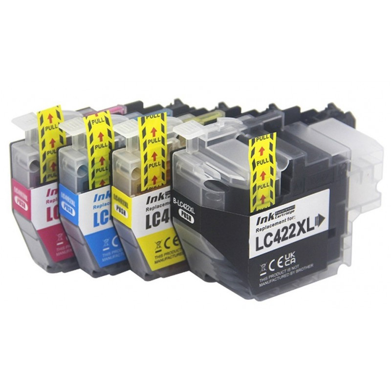 Brother LC422 - pack de 4 - noir, jaune, cyan, magenta - cartouche d'encre  originale