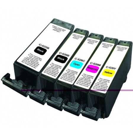 Pack de 5 cartouches d'encre remanufacturées OWA - haute capacité - Noir  Noir Photo Cyan Magenta Jaune - pour CANON PGi-570XL B, CLi-571XL BP,  CLi-571XL C, CLi-571XL M, CLi-571XL Y on