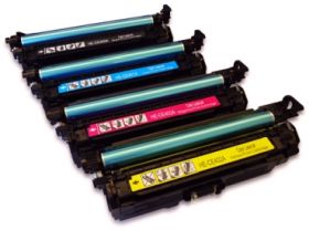 HP (COMPATIBLE) - HP 507X-HP 507A Pack de 4 Cartouches de toner génériques CE40X-CE40A