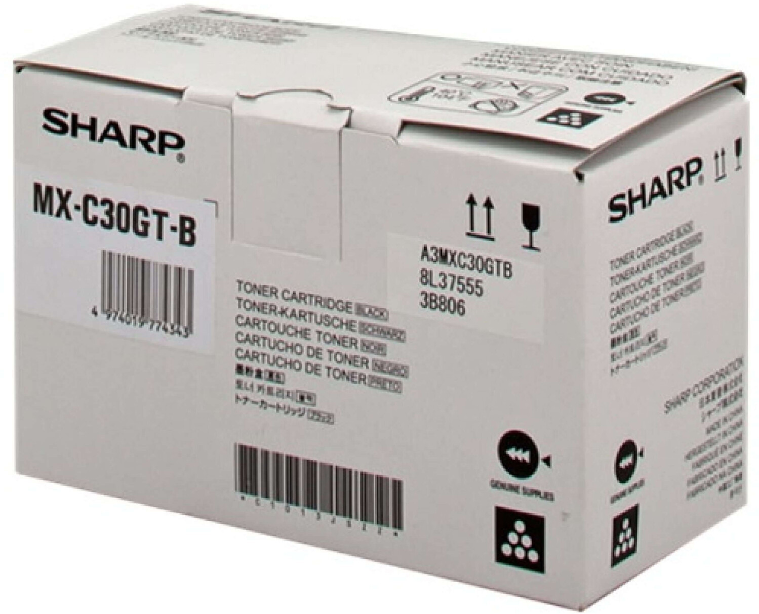 SHARP (ORIGINAL) - Sharp MX-C30GTB Noir Toner de marque