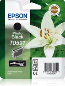 EPSON ORIGINAL - Epson T0591 Noir (13 ml) Cartouche de marque