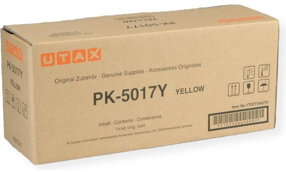 UTAX (ORIGINAL) - Utax PK5017Y Jaune Toner Laser Original 1T02TVAUT0