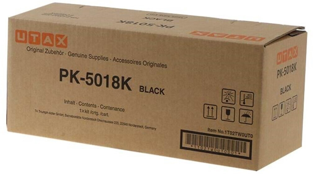 UTAX (ORIGINAL) - Utax PK5018K Noir Toner Laser Original 1T02TW0UT0