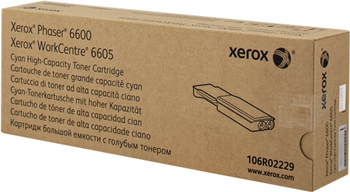 XEROX (ORIGINAL) - Xerox 106R02229 Cyan Cartouche de toner originale Phaser 6600