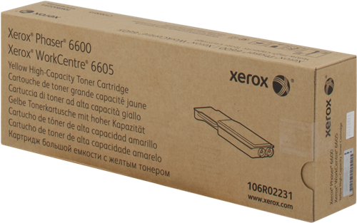 XEROX ORIGINAL - Xerox 106R02231 Jaune (6000 pages) Toner de marque