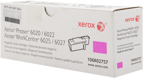XEROX ORIGINAL - Xerox 106R02757 Magenta (1000 pages) Toner de marque
